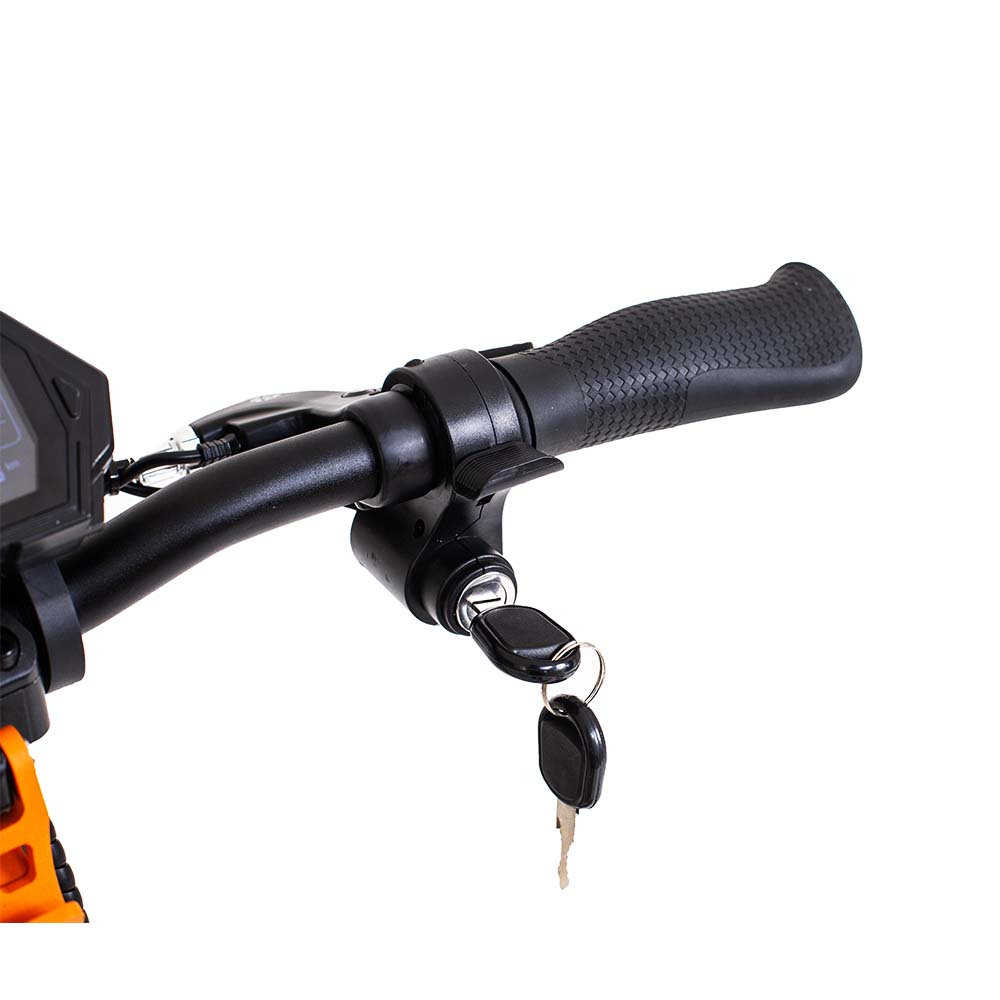 Kukirin G2 Pro electric scooter handlebar detail with ergonomic adult e-scooter controls