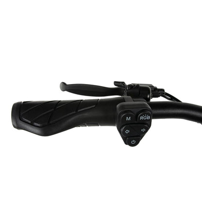 Kukirin T3 handle grip detail shot, comfortable adult electric scooter